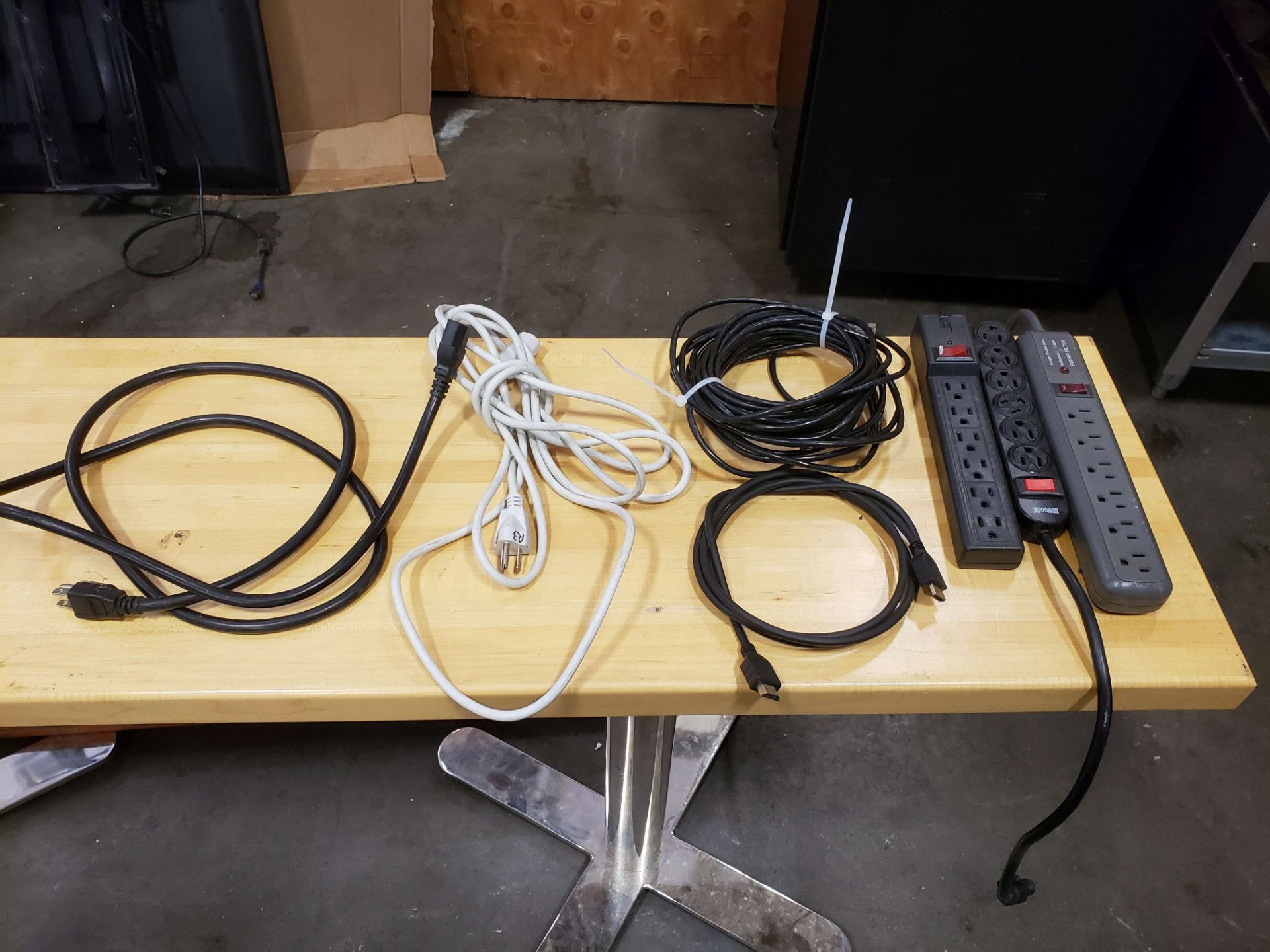 Assorted Cables & Power Bars - 1 Lot