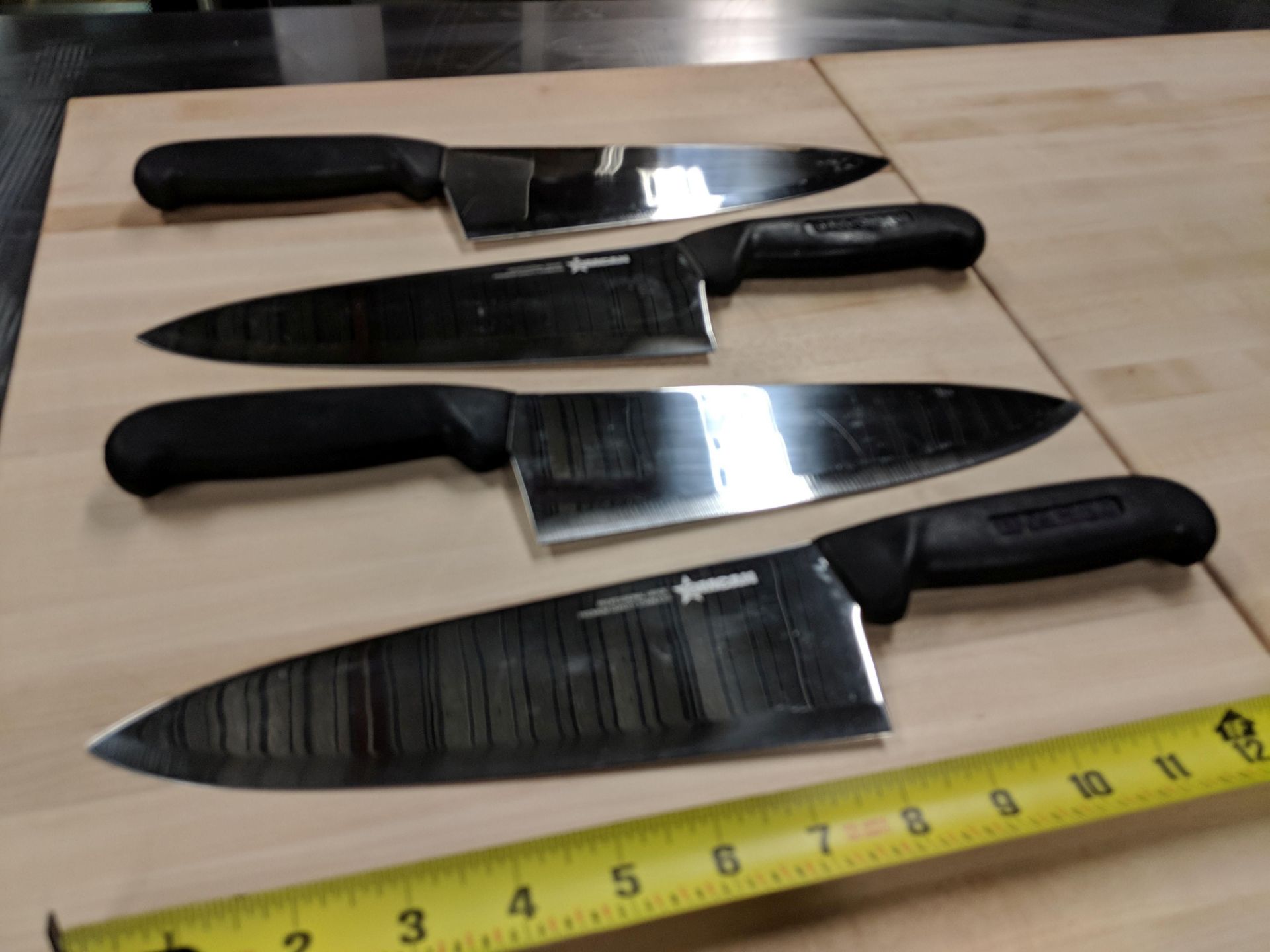 8" Black Omcan Medium Blade Cook Knives - Lot of 4 - Image 4 of 5