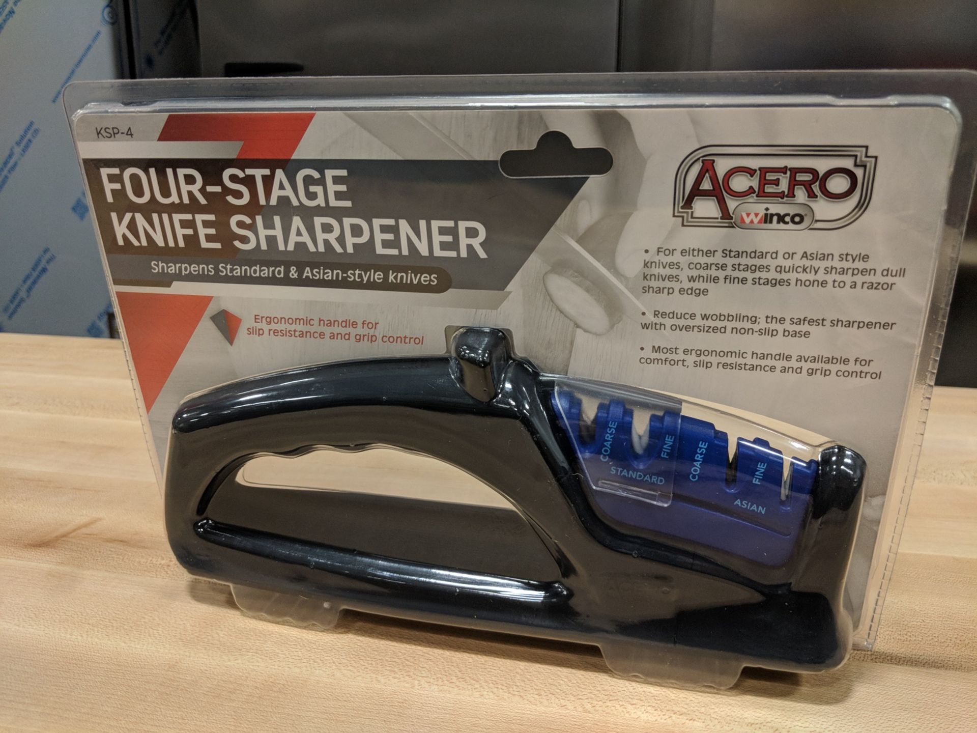 Four Stage Manual Knife Sharpener, Winco KSP-4