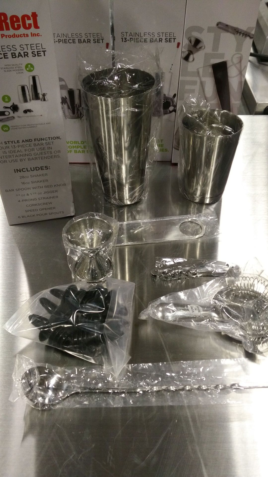 13 Piece Stainless Steel Home Bar Starter Set - Image 3 of 3