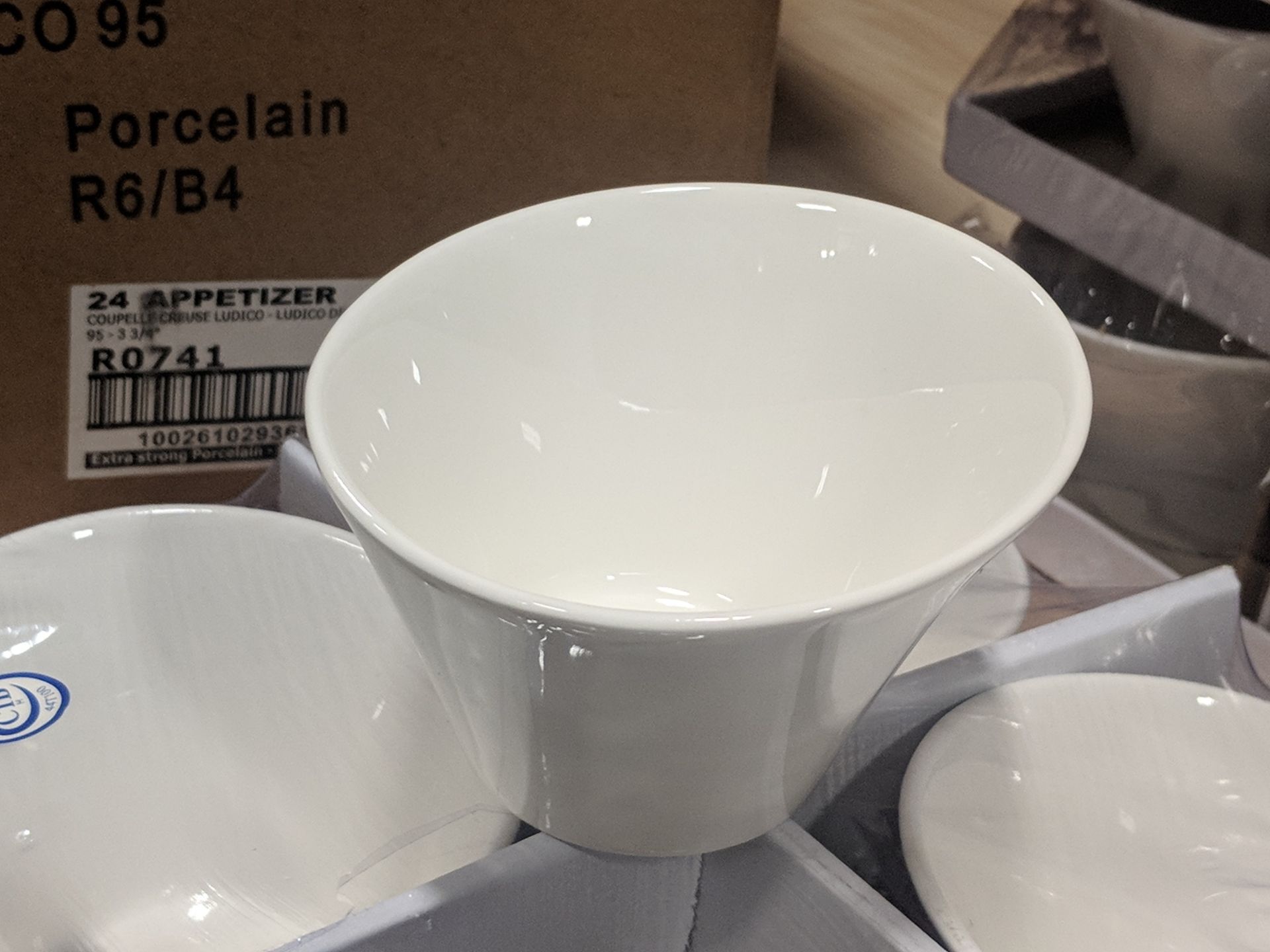 5oz/150ml White Porcleain Appetizer Ludico Bowls, Arcoroc R0741 - Lot of 24 (1 Case) - Image 3 of 6
