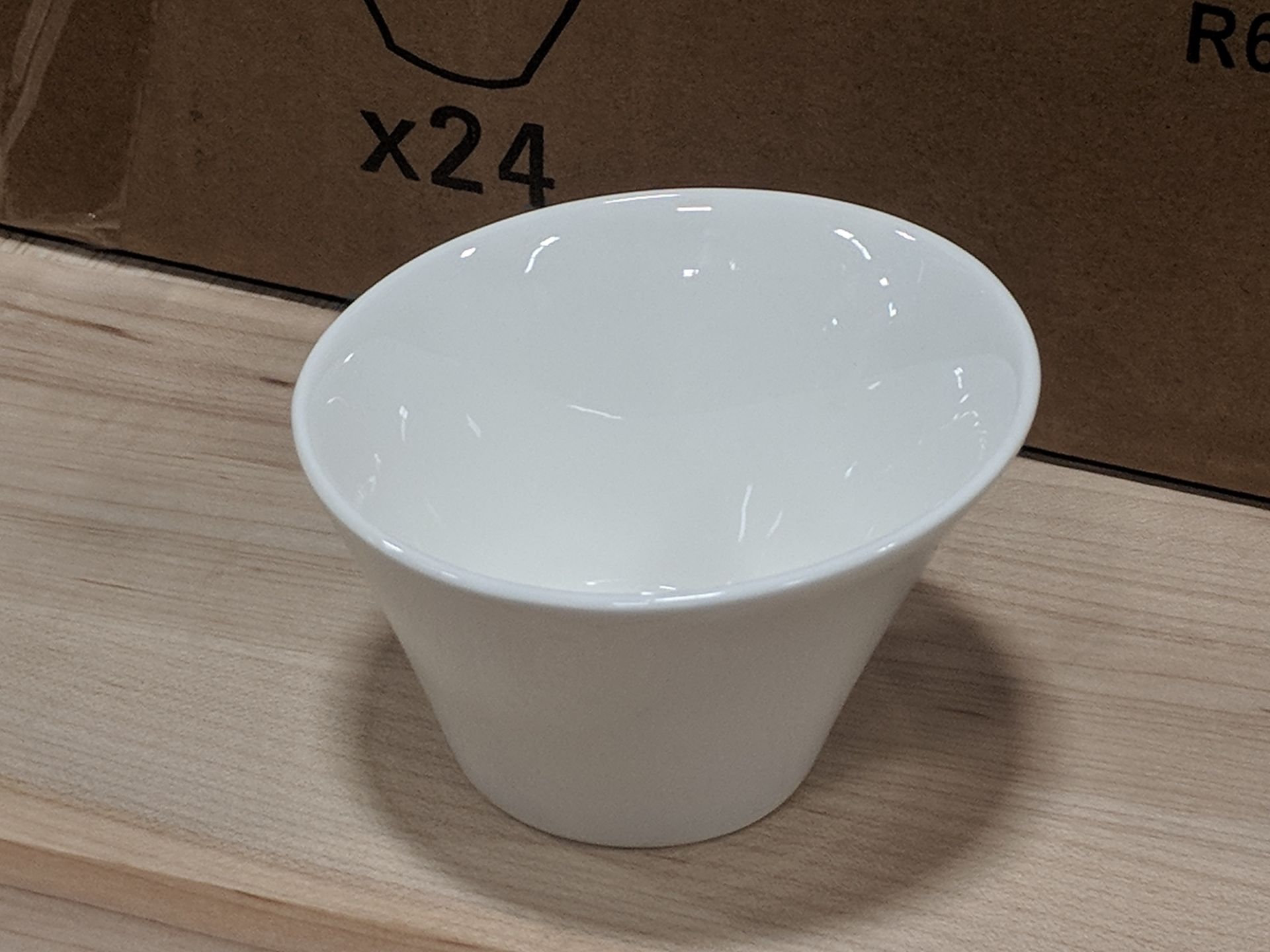 5oz/150ml White Porcleain Appetizer Ludico Bowls, Arcoroc R0741 - Lot of 24 (1 Case)