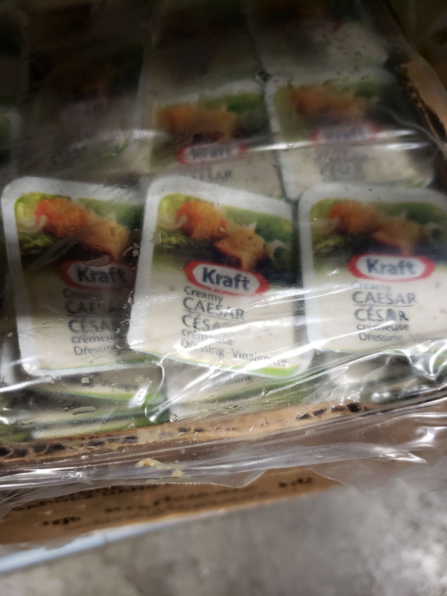 Kraft Caesar Dressing Portions - Lot of 200 x 18 ml Portions