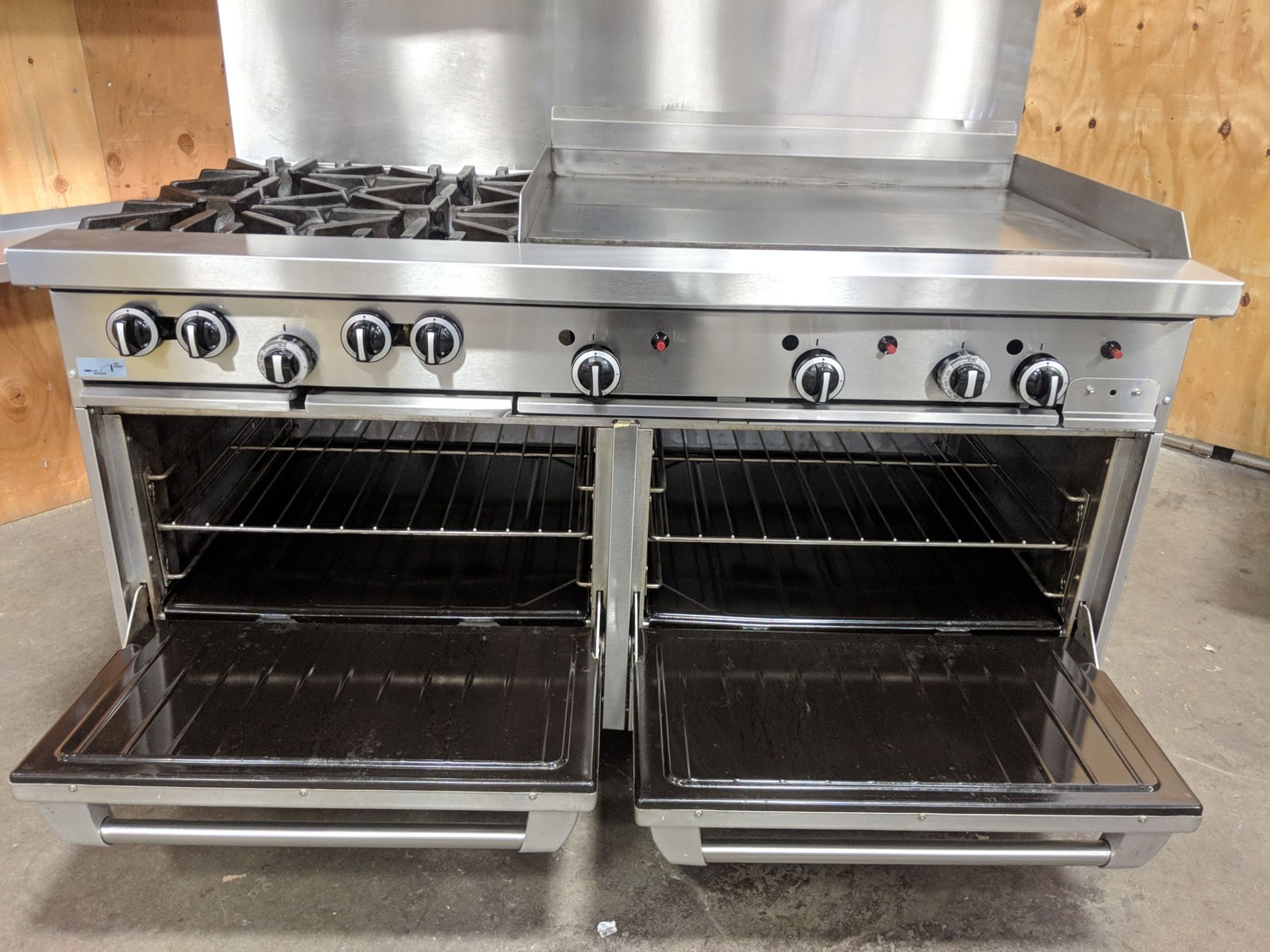 60" US Range U60-4G36RR Natural Gas Combo Range, Four Burner/36" Griddle - Image 4 of 6