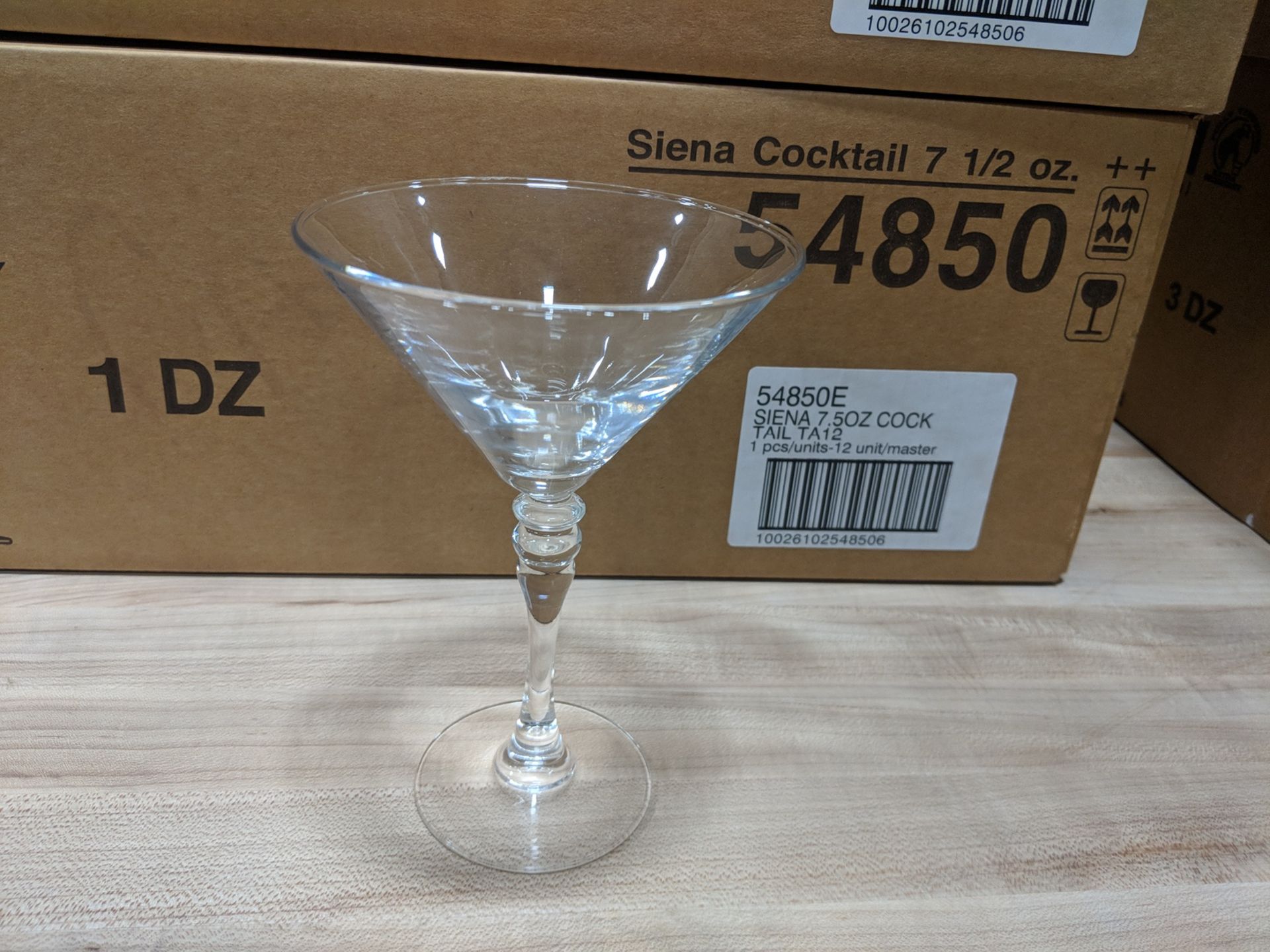 7.5oz/220ml Sienna Cocktail Glasses, Arcoroc 54850 - Lot of 12