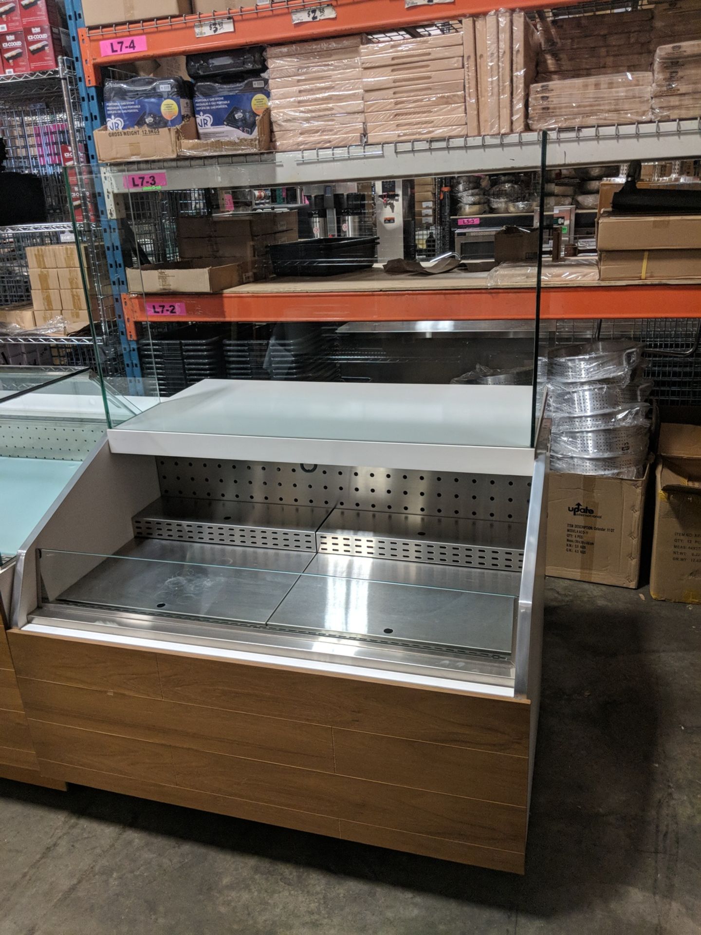 Arctica 51" Custom Open Merchandiser with Heavy Glass Display Shelf - Image 8 of 10