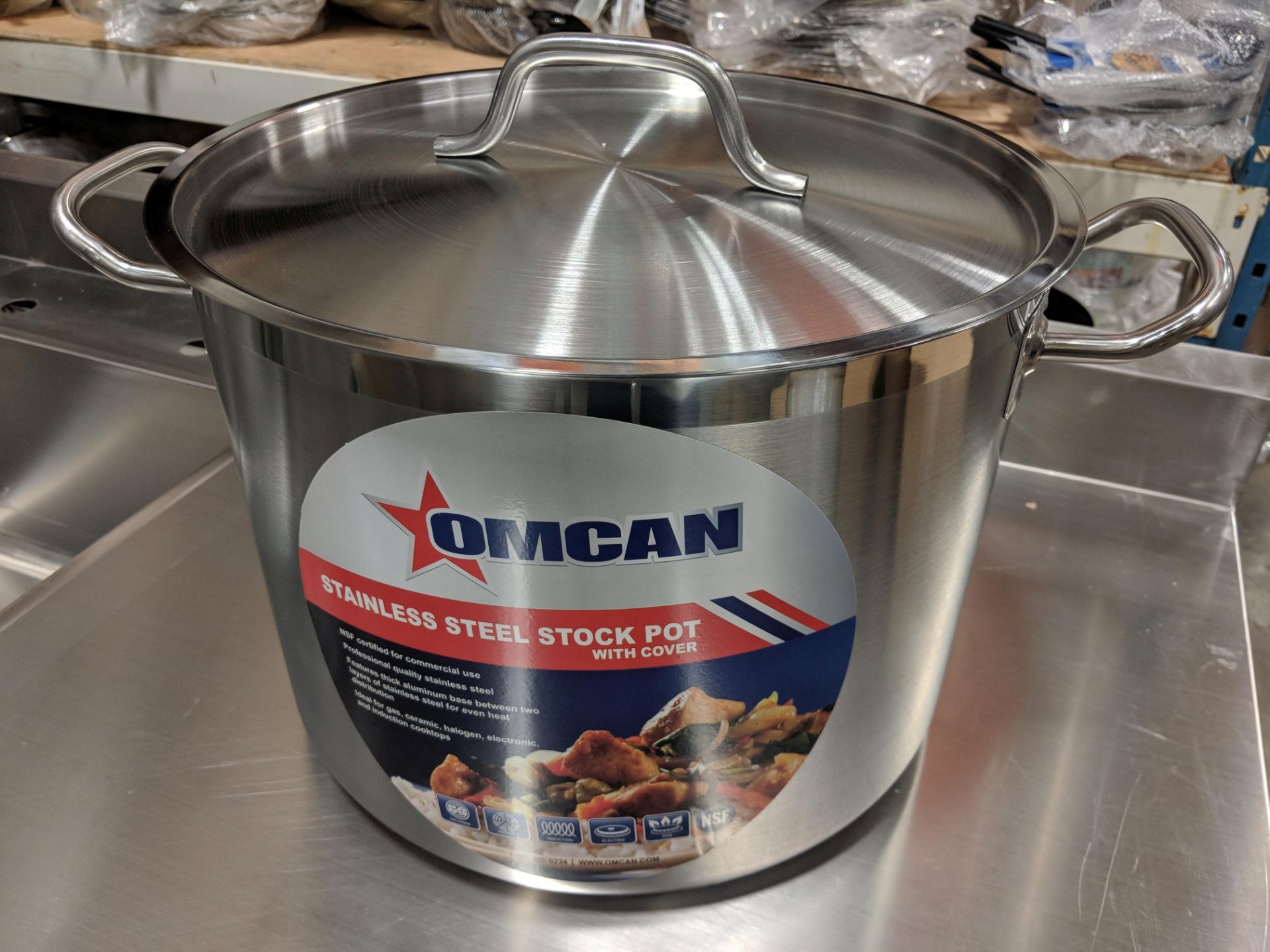 24qt Stainless Stock Pot w/Cover