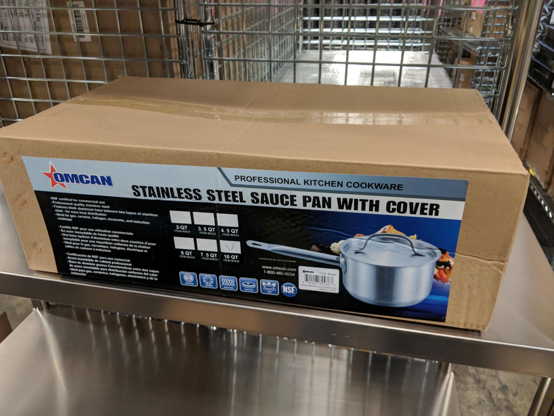 10qt Stainless Sauce Pan w/Helper Handle & Cover - Image 4 of 5