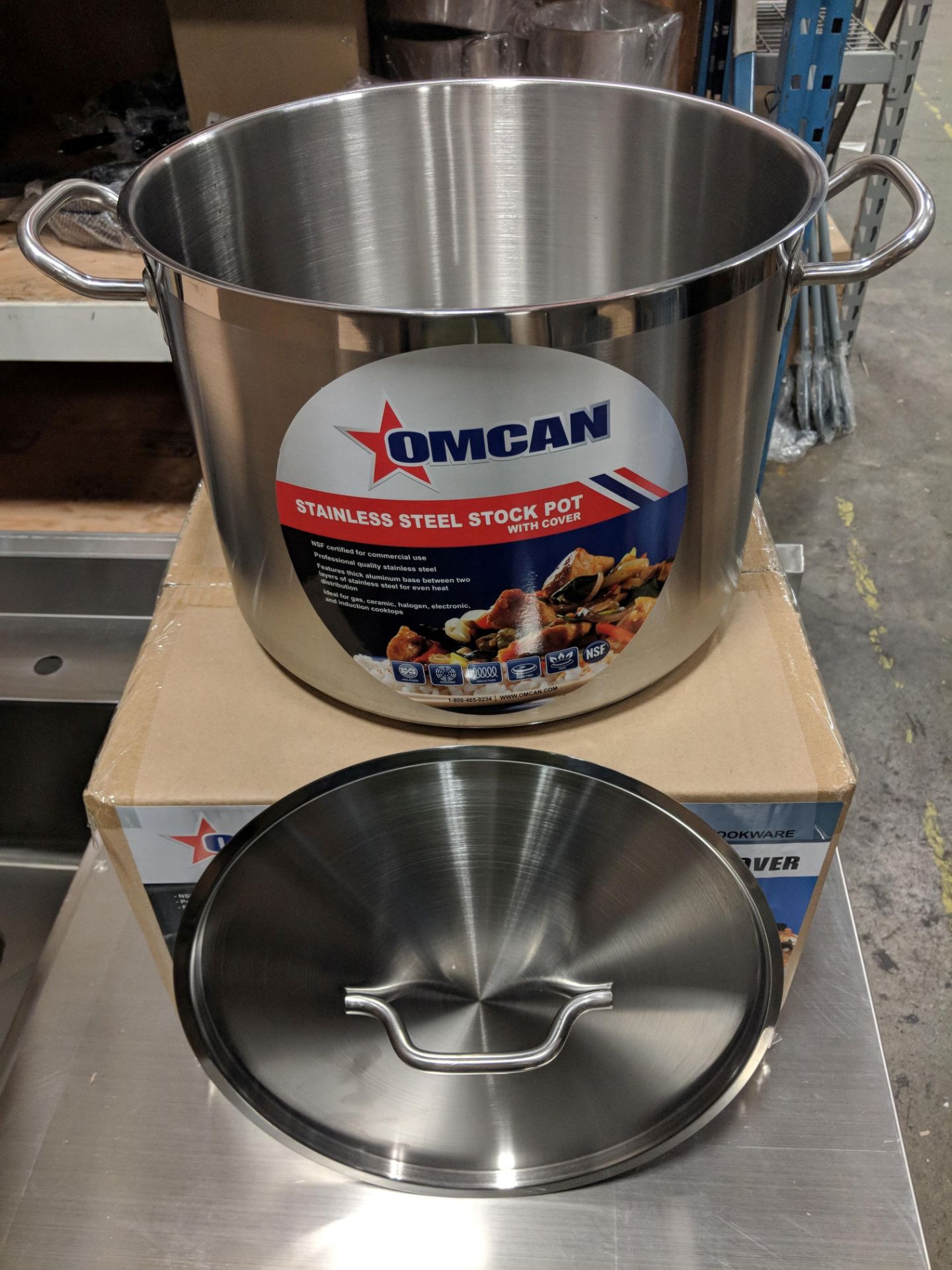 24qt Stainless Stock Pot w/Cover - Image 2 of 3