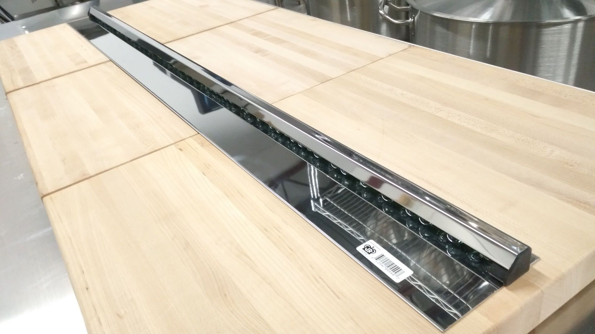 44" Stainless Steel Check Holder/Order Rail