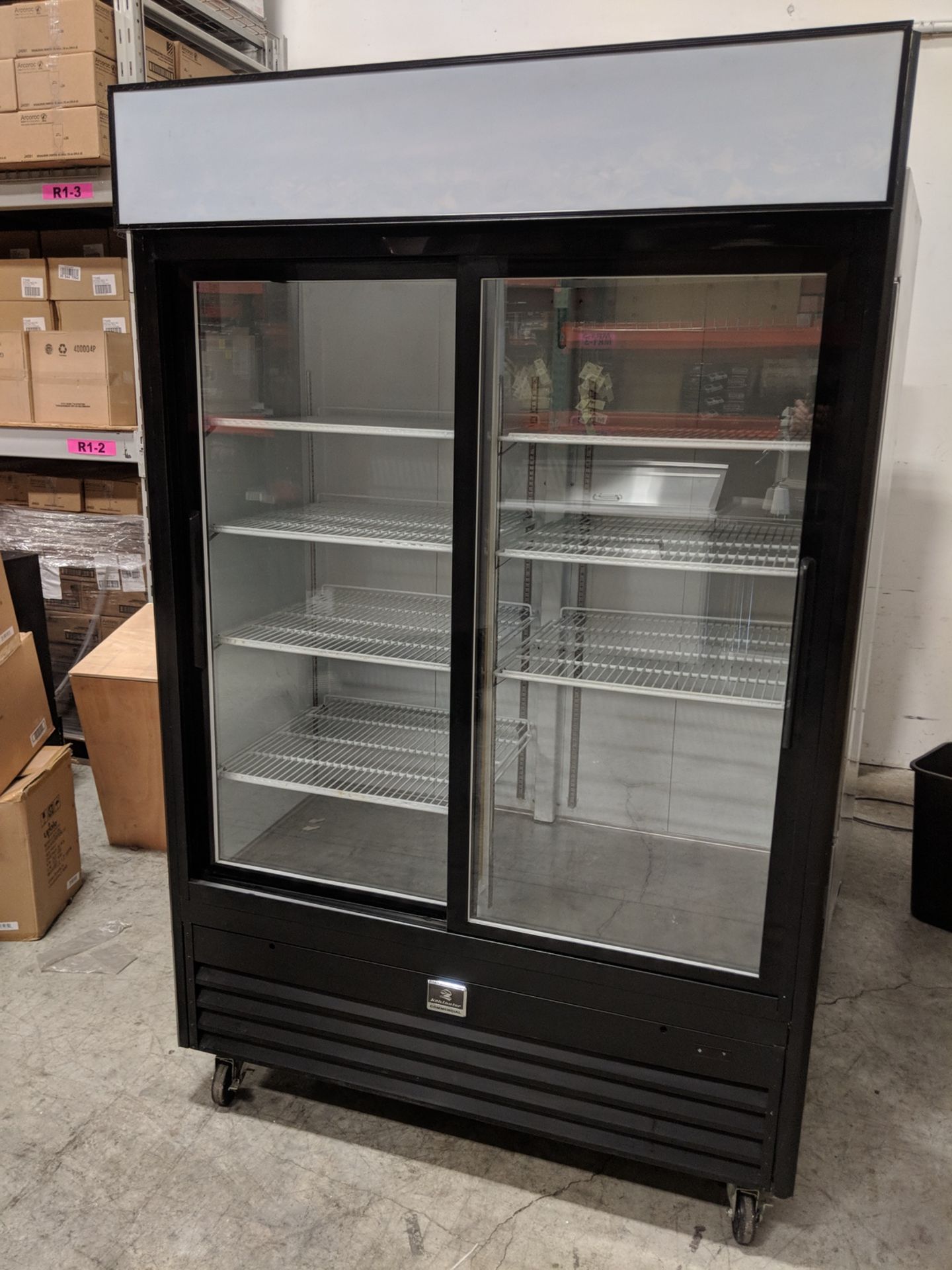 53" Sliding Glass Door Cooler, Kelvinator Commercial KCGM47RB-HC