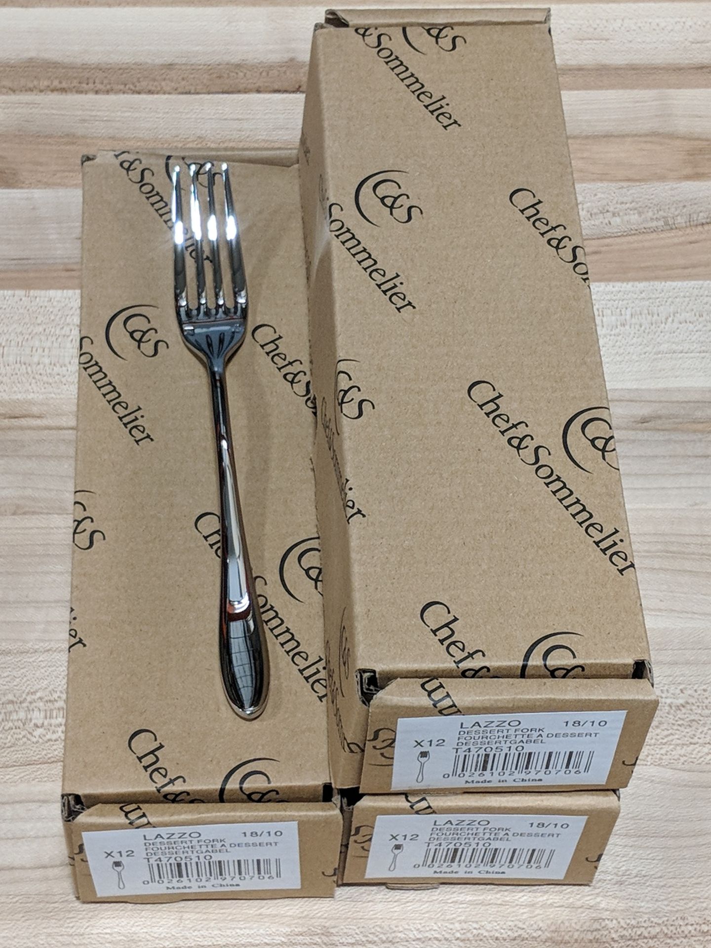 7-1/4" Dessert Forks, Extra Heavy Weight Chef & Sommelier T4705 - Lot of 36 - Image 2 of 5