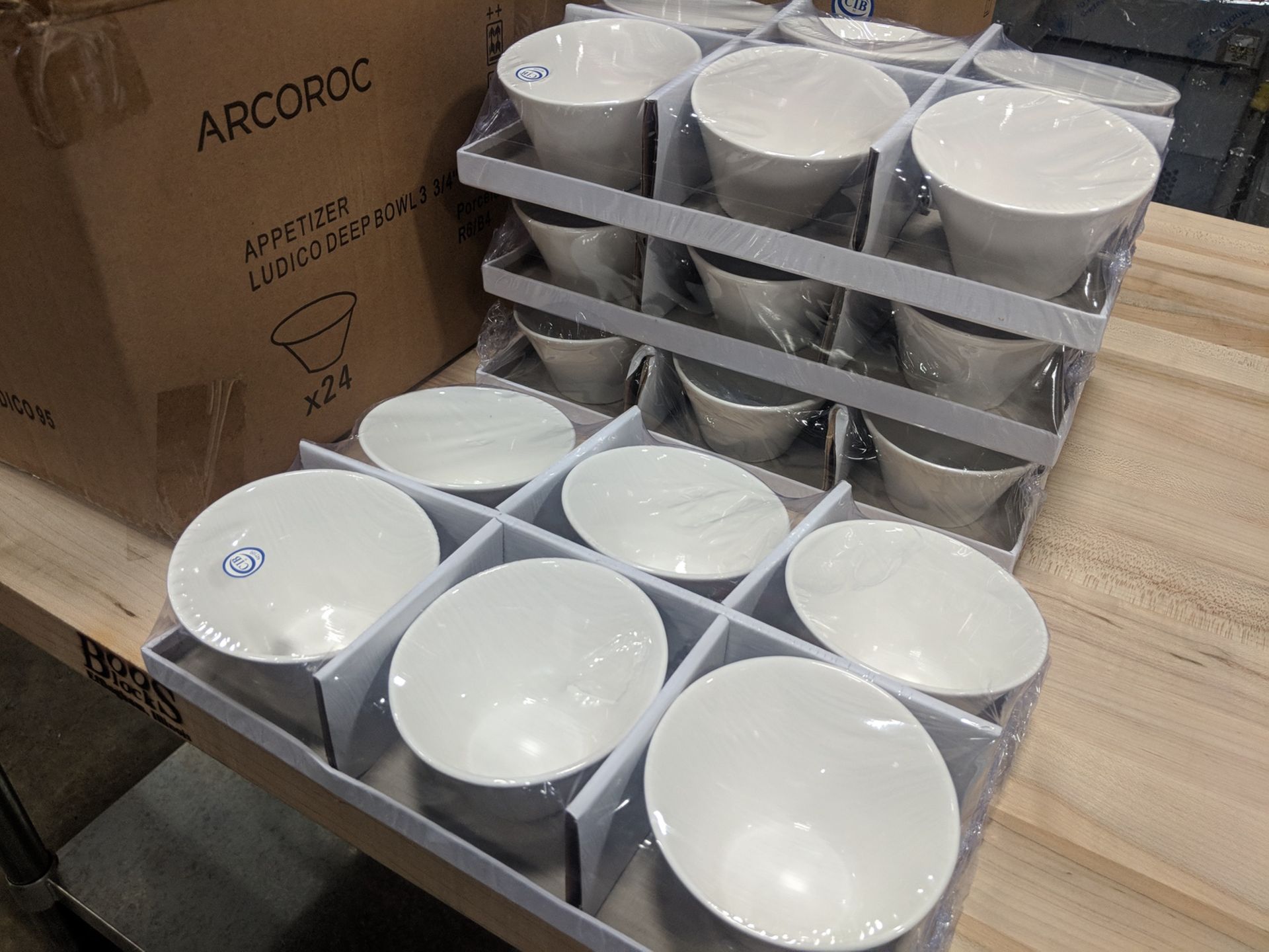 5oz/150ml White Porcleain Appetizer Ludico Bowls, Arcoroc R0741 - Lot of 24 (1 Case) - Image 4 of 6