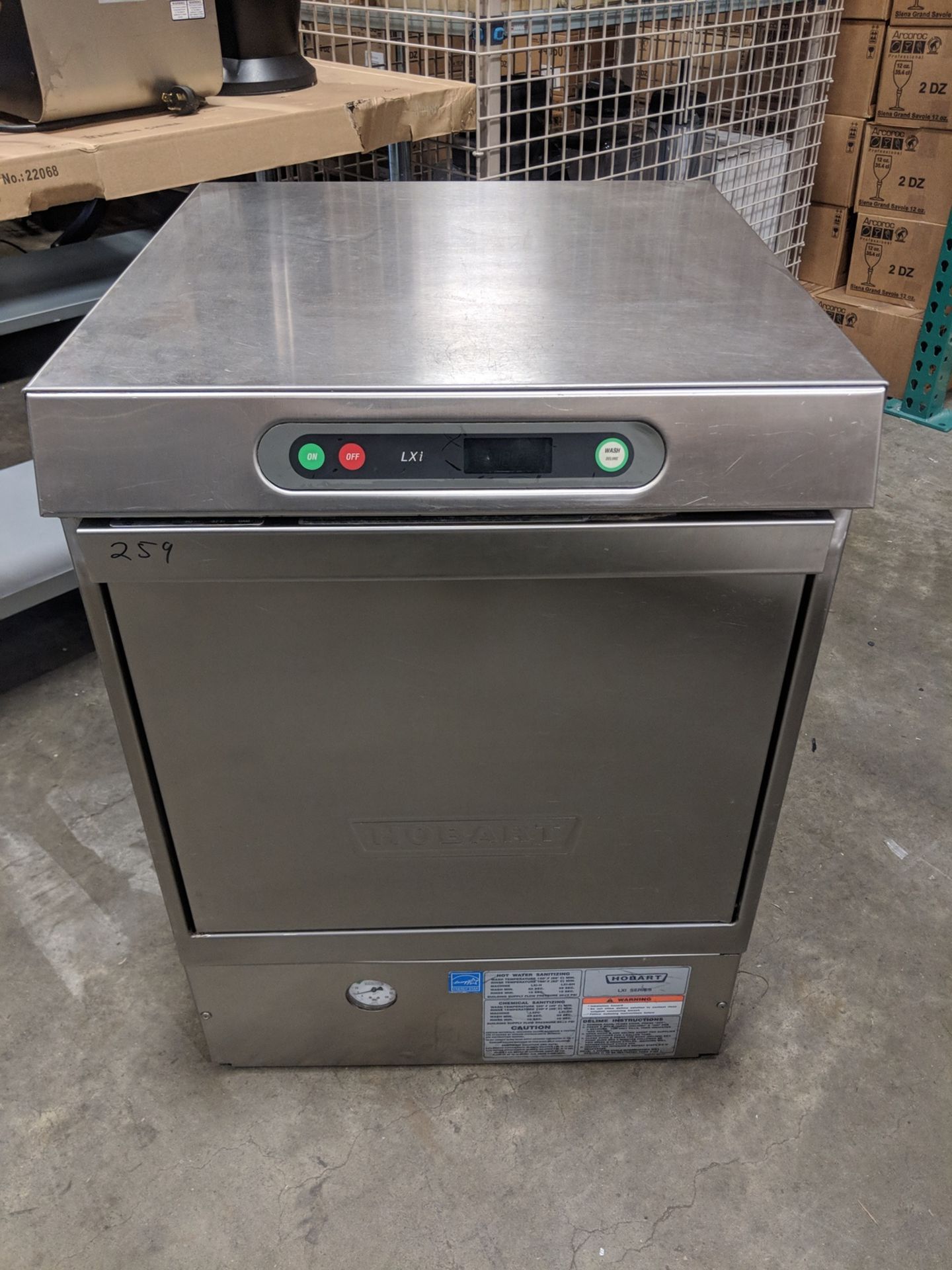 Hobart LXi High Temp Undercounter Dishwasher