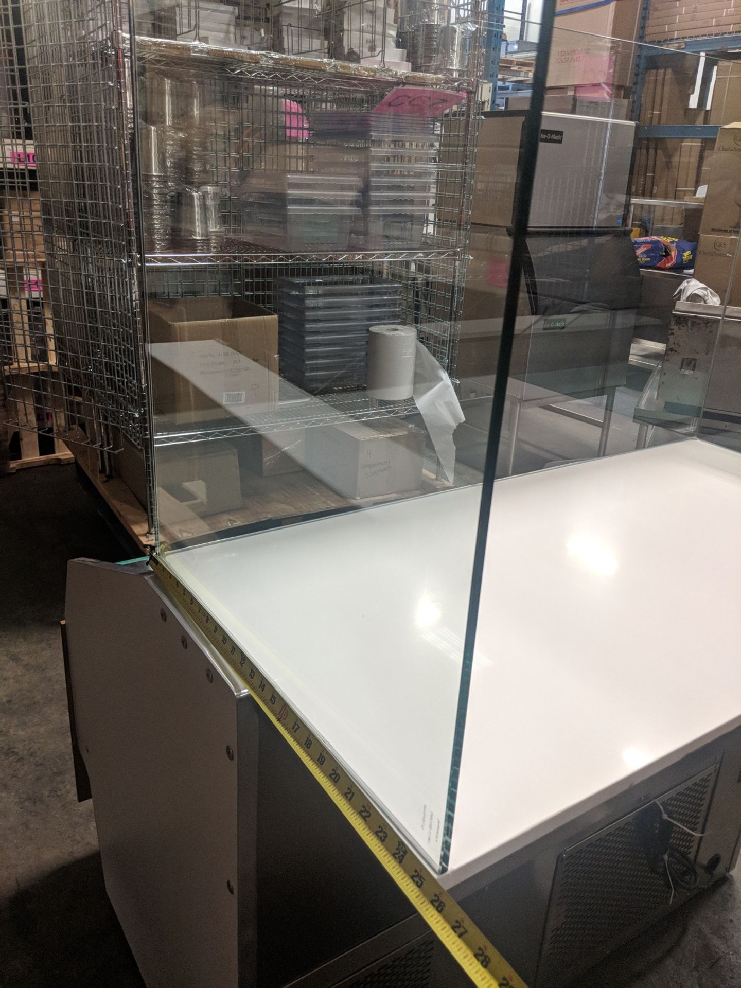 Arctica 51" Custom Open Merchandiser with Heavy Glass Display Shelf - Image 7 of 10