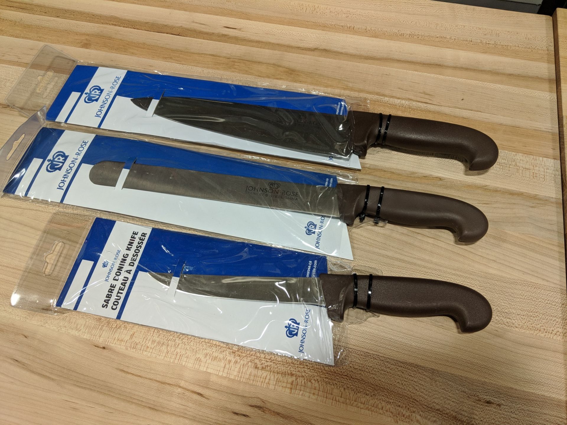 10" Chef Knife, 10" Slicing Knife, 6" Boning Knife - Set of 3 Knives - Image 3 of 4