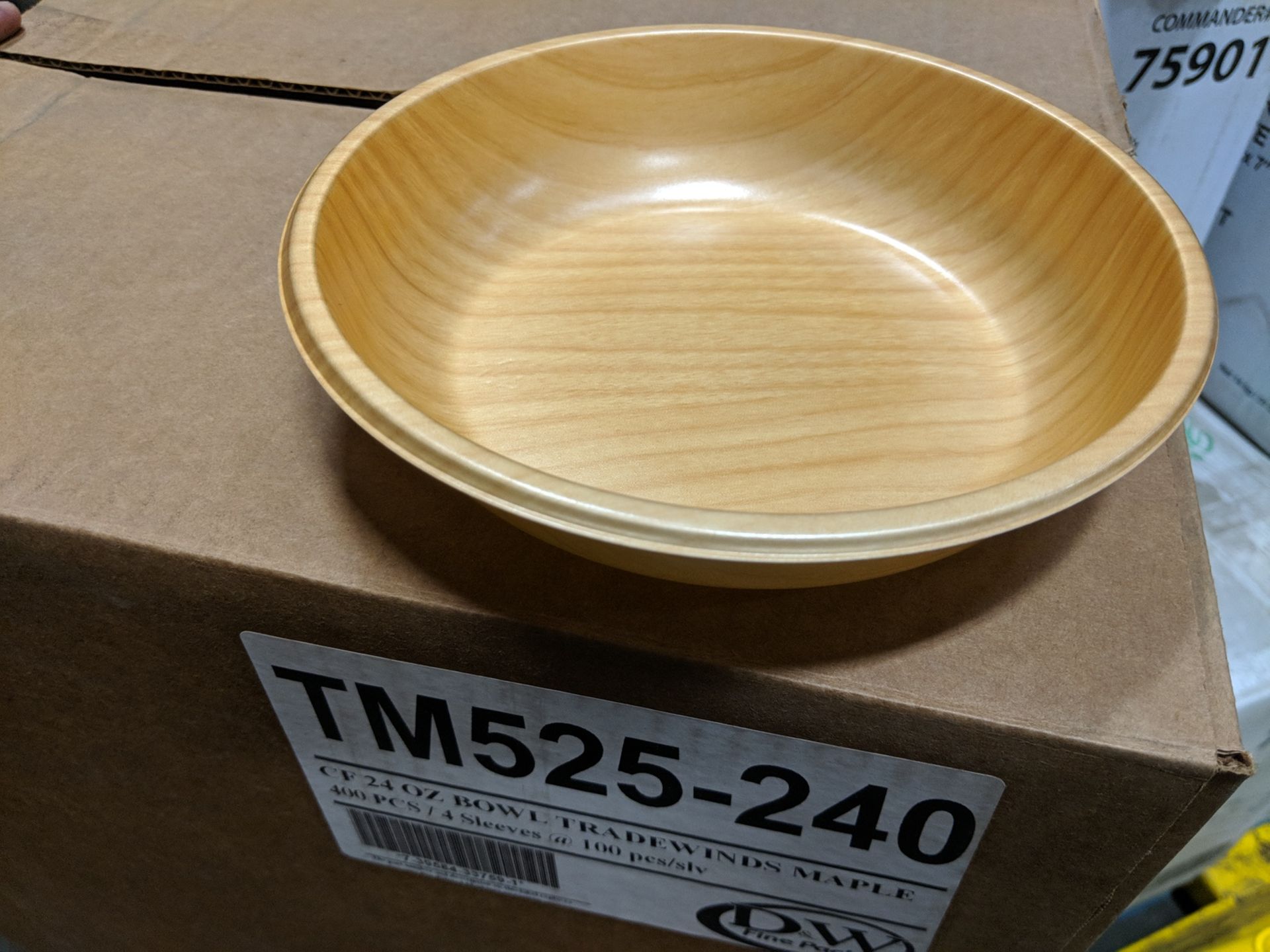 D&W Fine 24oz Maple Bowls - Lot of 400 - Image 4 of 5