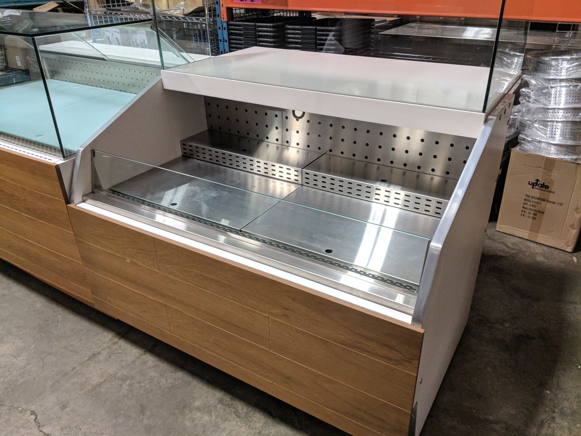 Arctica 51" Custom Open Merchandiser with Heavy Glass Display Shelf - Image 9 of 10