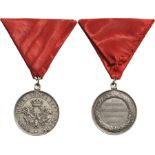 Silver Medal for the Serbianâ€“Bulgarian War, 1885