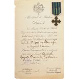 The "Commemorative Cross of the 1916-1918 War", 1918, to a Captain from the 4th Artillery Regiment