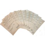 LOT OF 10 AWARDING DOCUMENTS