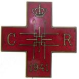 Distinctive Insignia of the National Society of the Red Cross, 1941