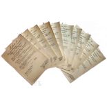 LOT OF 10 AWARDING DOCUMENTS