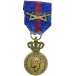 Medal of Ferdinand I, instituted on 10th of May 1929 by the Crown Council