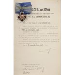 ORDER OF THE CROWN OF ROMANIA, to a French Military Gunpowder Engineer