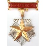 RSR - ORDER OF "HEROIC MOTHER", instituted in 1951