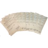 LOT OF 10 AWARDING DOCUMENTS