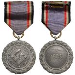 Air Defense Long Service Decoration, 2nd Class Silver Medal for 8 Years Service, instituted in 1938