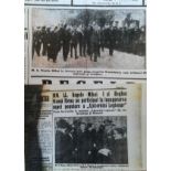 Group of 2 Photos, of King Mihai of Romania with the Legionnary Movement