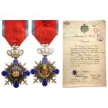 ORDER OF THE STAR OF ROMANIA, to a Romanian Reserve Lieutenant from the 40th Infantry Regiment