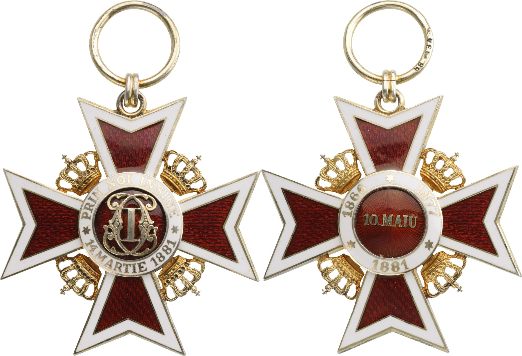 ORDER OF THE CROWN OF ROMANIA, 1881 - Image 7 of 10