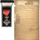 ORDER OF THE STAR OF ROMANIA, to an Austrian Journalist