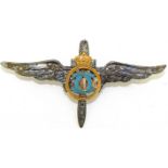 Military Pilot Badge, King Carol II Model, Regency 1931-1940