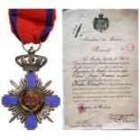 ORDER OF THE STAR OF ROMANIA, to a Romanian Infantry Reserve Captain