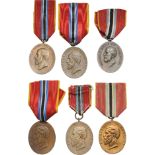 Lot of 10. Carol I - 40 Years Jubelee Medal 1906