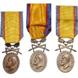 Manhood and Loyalty Medal, 3rd Class, Military