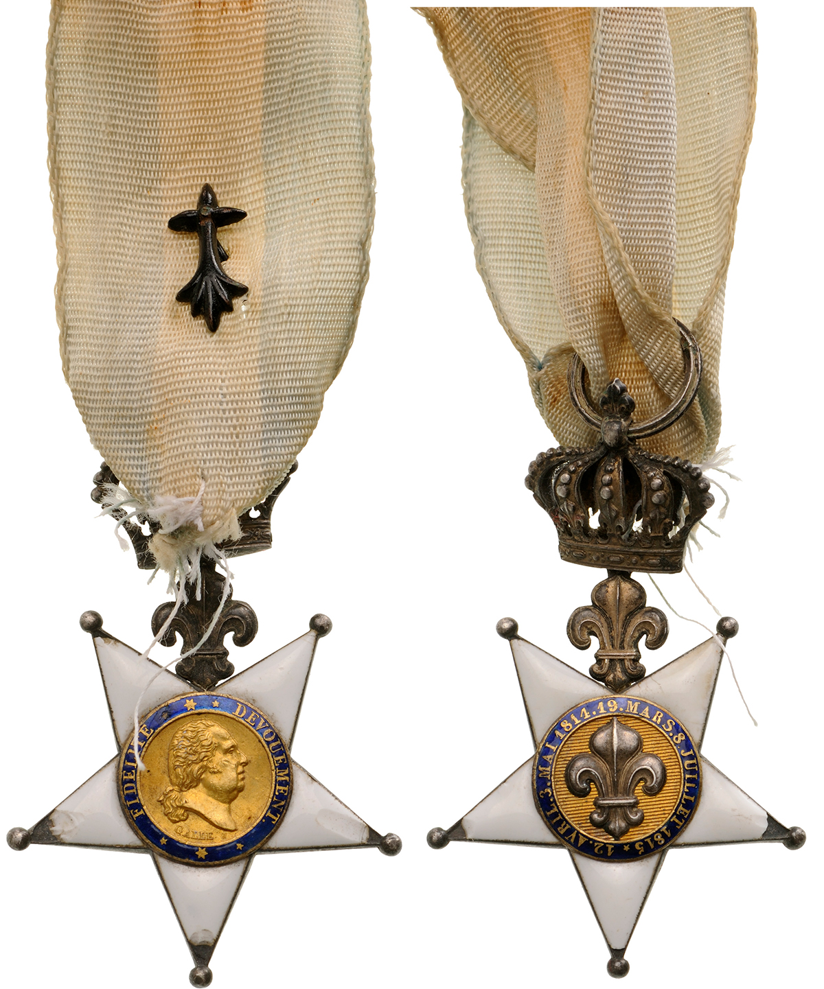 DECORATION OF THE LILY FOR THE NATIONAL GUARD OF PARIS, instituted in 1814
