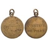 French Revolution Medal, Police Auxiliary from the City of Le Havre