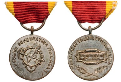 Silver Medal of Honor for Labor