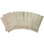 LOT OF 10 AWARDING DOCUMENTS