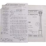 Lot of 4 Documents belonging to Mr. Bernard Blacotte