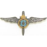 Military Pilot Badge, King Carol II Model, Regency 1931-1940