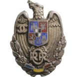 Badge of the Reserved and Retired Officers, King Carol II Model (1937-1940) Miniature