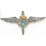 Military Pilot Badge, King Carol II Model, Regency 1931-1940