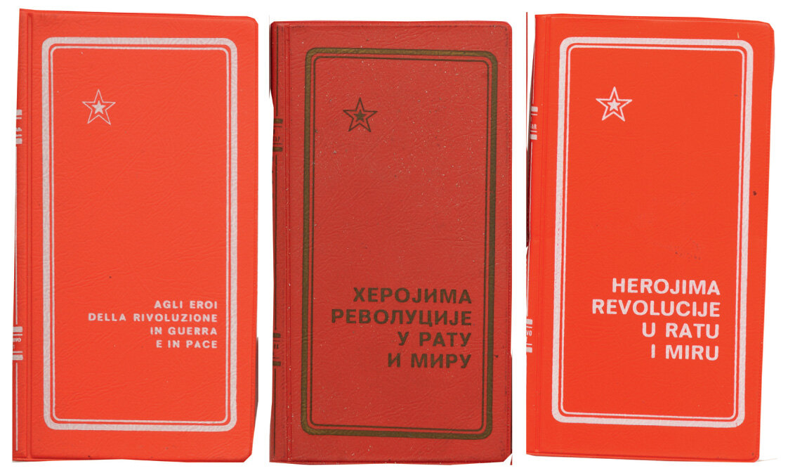 3 times the same booklet on the Decorations of the Socialist Federative Rep. of Yugoslavia