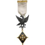 SILVER MASONIC HOLY ROYAL ARCH PAST MEZ Badge